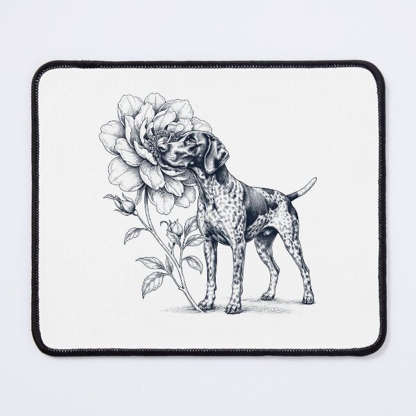 Item preview, German Shorthaired Pointer Smell Flower Dog Lover designed and sold by dian-rody-crest.