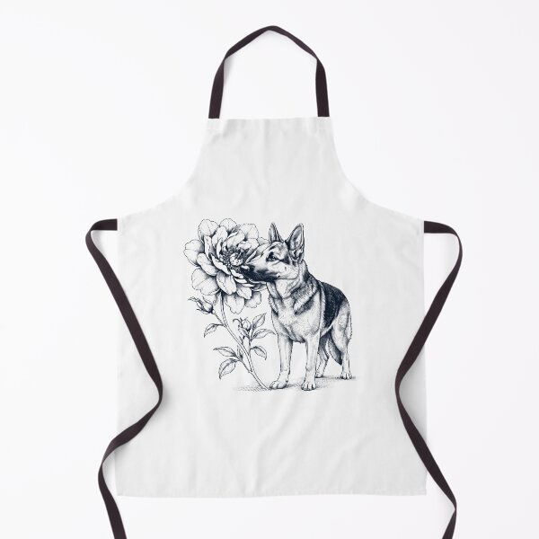 Item preview, German Shepherd Smell Flower Dog Lover designed and sold by dian-rody-crest.