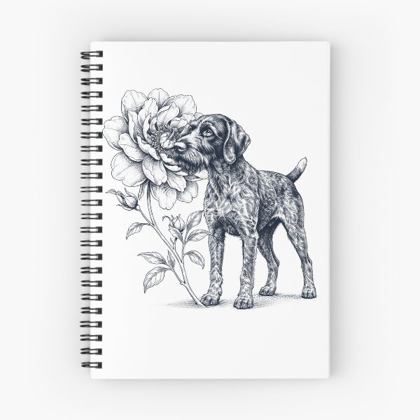 Item preview, German Wirehaired Pointer Smell Flower Dog Lover designed and sold by dian-rody-crest.
