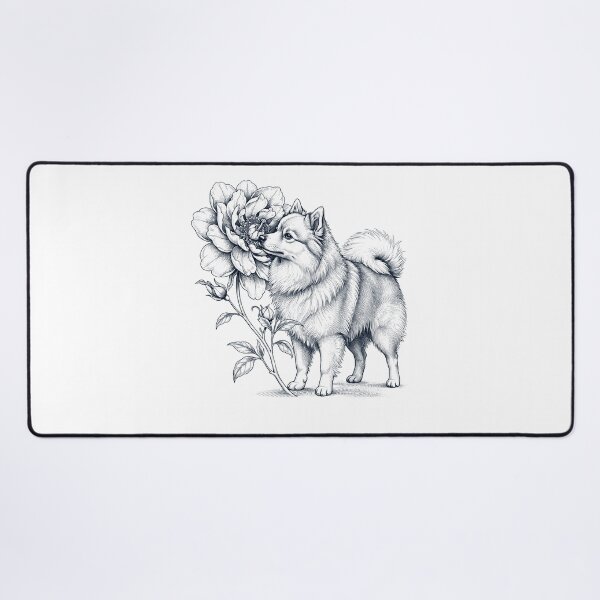 Item preview, German Spitz Smell Flower Dog Lover designed and sold by dian-rody-crest.