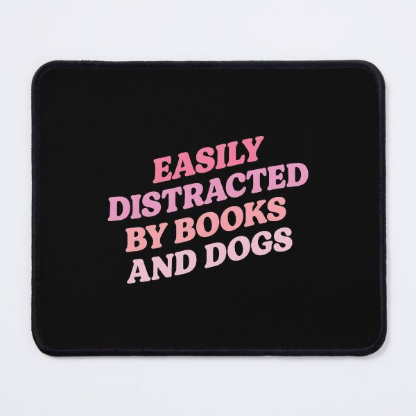 Artikelvorschau, Leicht ablenkbar Bücher Hunde Retro-Spruch entworfen und verkauft von PATRTILLO.