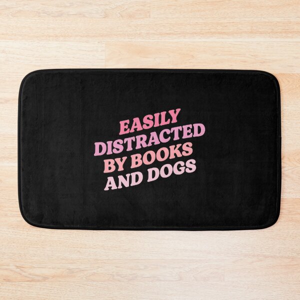 Item preview, Easily Distracted Books Dogs Retro Phrase designed and sold by PATRTILLO.
