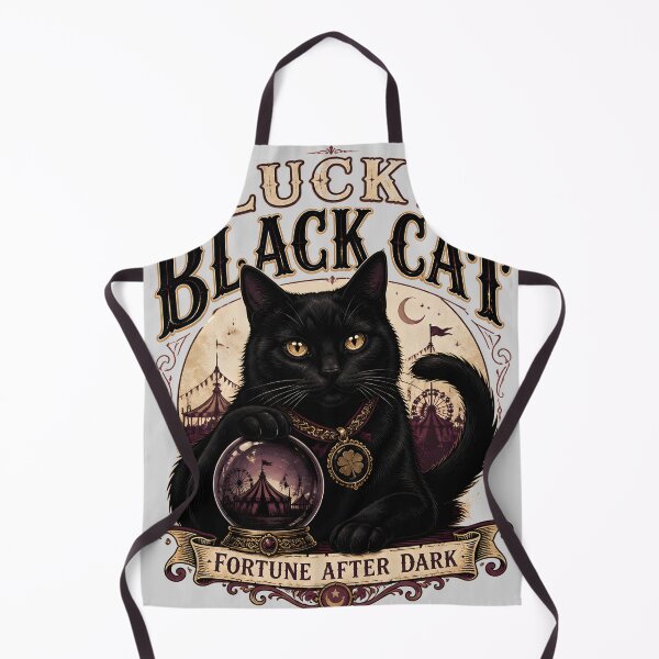Item preview, Lucky Black Cat Black Cat Halloween Gothic Storybook Art designed and sold by BernoNickel.