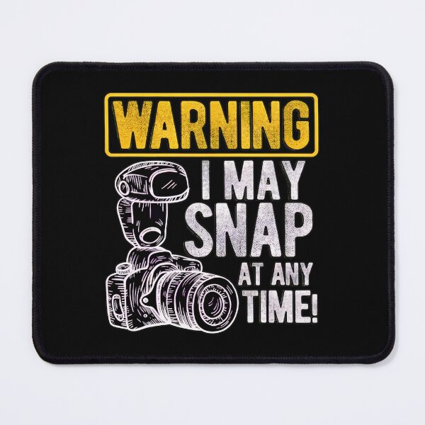 Item preview, Warning I May Snap At Any Time Photography Camera Graphic designed and sold by karimjcshaben.