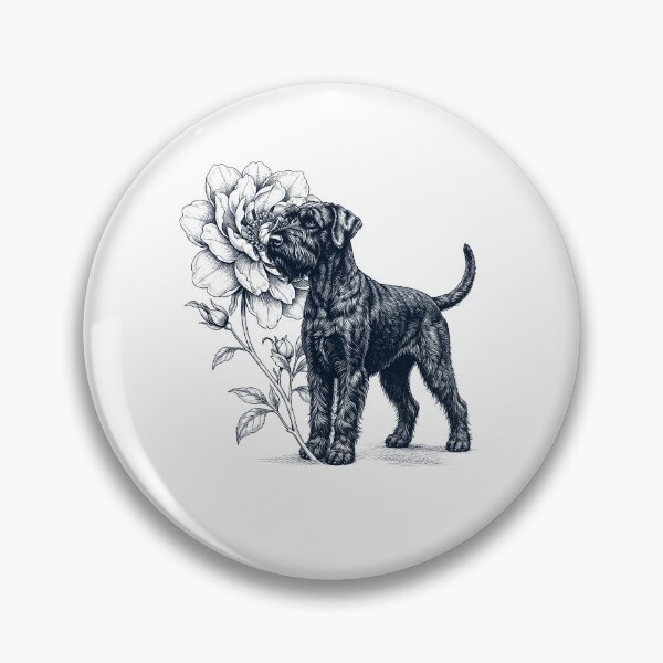 Item preview, Giant Schnauzer Smell Flower Dog Lover designed and sold by dian-rody-crest.
