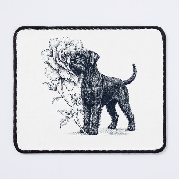 Item preview, Giant Schnauzer Smell Flower Dog Lover designed and sold by dian-rody-crest.