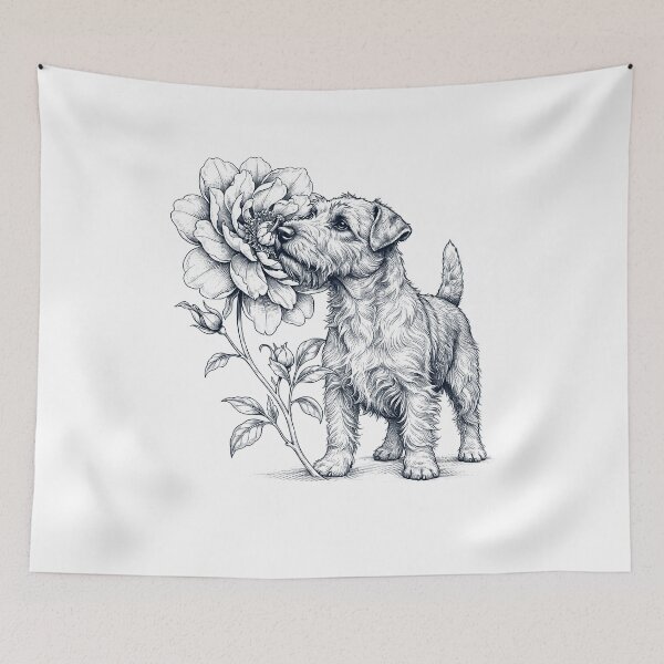 Item preview, Glen of Imaal Terrier Smell Flower Dog Lover designed and sold by dian-rody-crest.