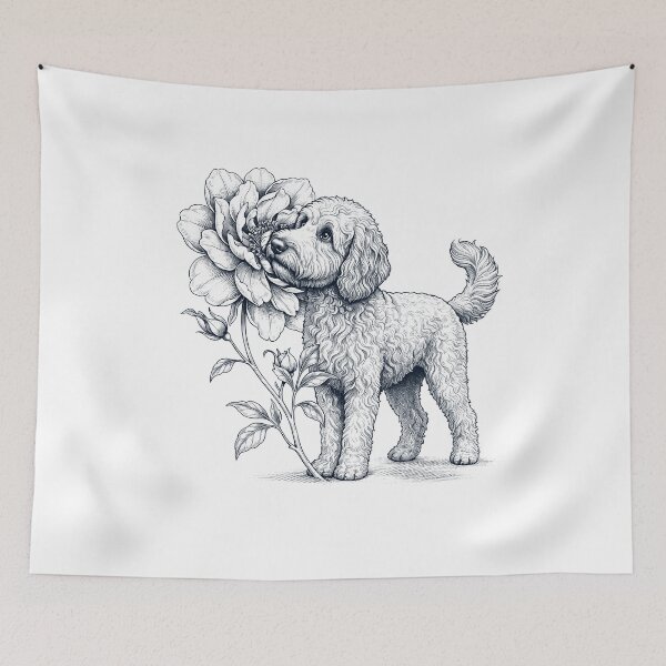 Item preview, Goldendoodle Smell Flower Dog Lover designed and sold by dian-rody-crest.