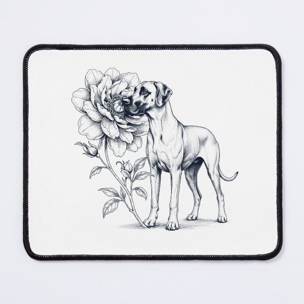 Item preview, Great Dane Smell Flower Dog Lover designed and sold by dian-rody-crest.