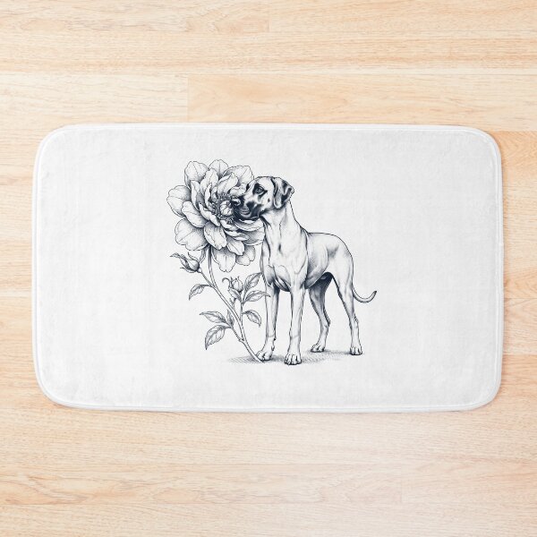 Item preview, Great Dane Smell Flower Dog Lover designed and sold by dian-rody-crest.