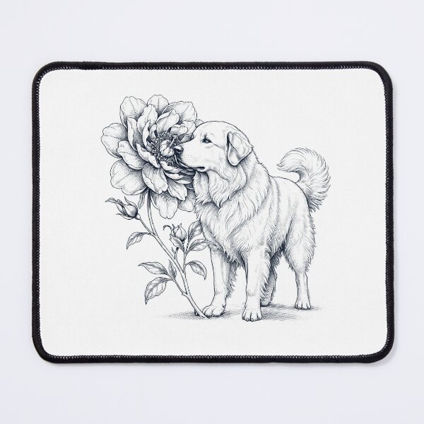 Item preview, Great Pyrenees Smell Flower Dog Lover designed and sold by dian-rody-crest.