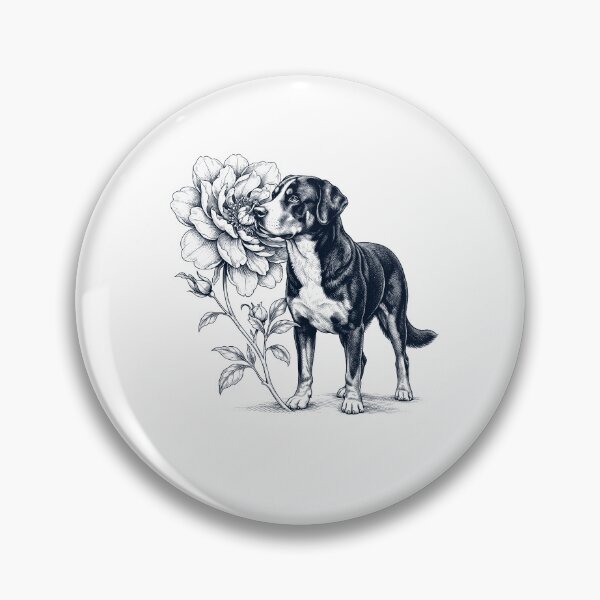 Item preview, Greater Swiss Mountain Dog Smell Flower Dog Lover designed and sold by dian-rody-crest.