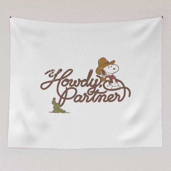 Item preview, Snoopy Cowboy Howdy Partner designed and sold by CapsuleOfLife.