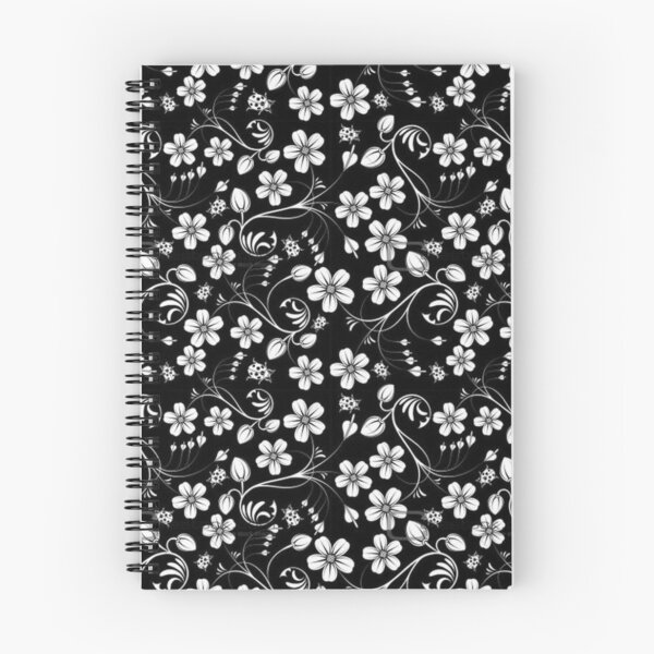 Item preview, Elegant White Flowers on Black Background | Minimalist Botanical Art designed and sold by Palette & Hue.