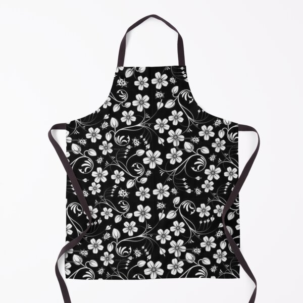 Item preview, Elegant White Flowers on Black Background | Minimalist Botanical Art designed and sold by Palette & Hue.