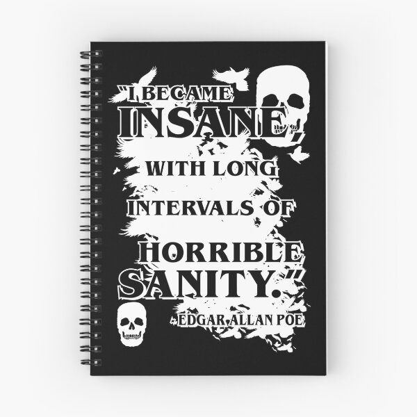 Item preview, I became insane, with long intervals of horrible sanity, Edgar Allan Poe  designed and sold by 4gottenlore.