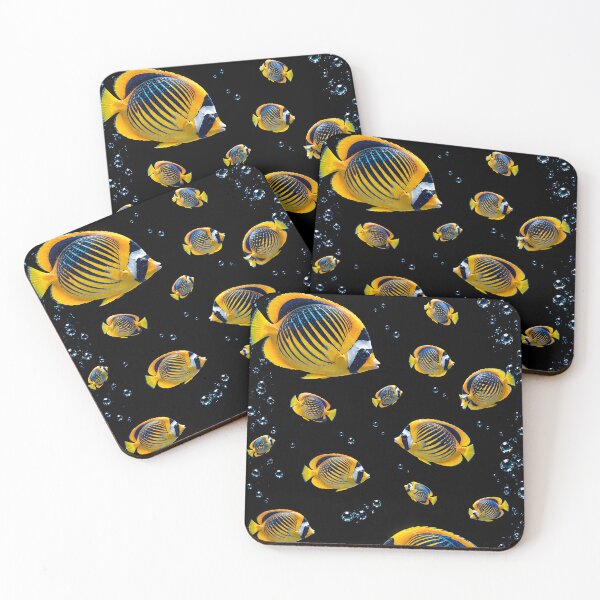 Item preview, vibrant angelfish in the black designed and sold by adamgu1234.