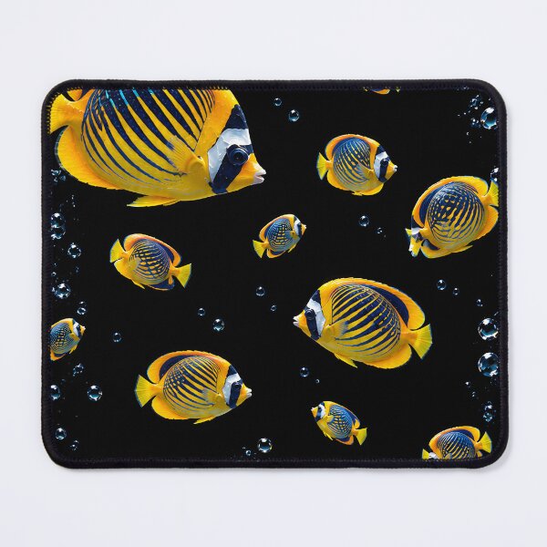 Item preview, vibrant angelfish in the black designed and sold by adamgu1234.