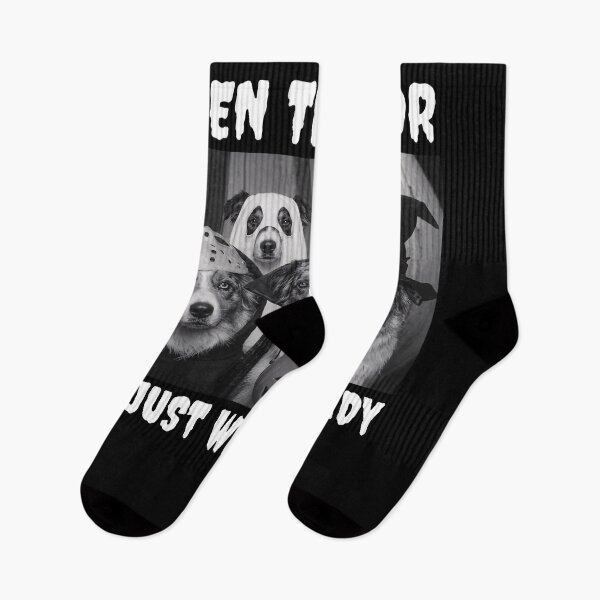 Item preview, Open The Door We Just Want Candy Funny Halloween Dogs  designed and sold by PugPuppyLife.