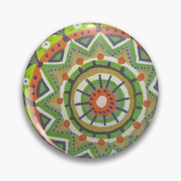 Item preview, Boho Radial Mandala in Olive Green designed and sold by Fani*.