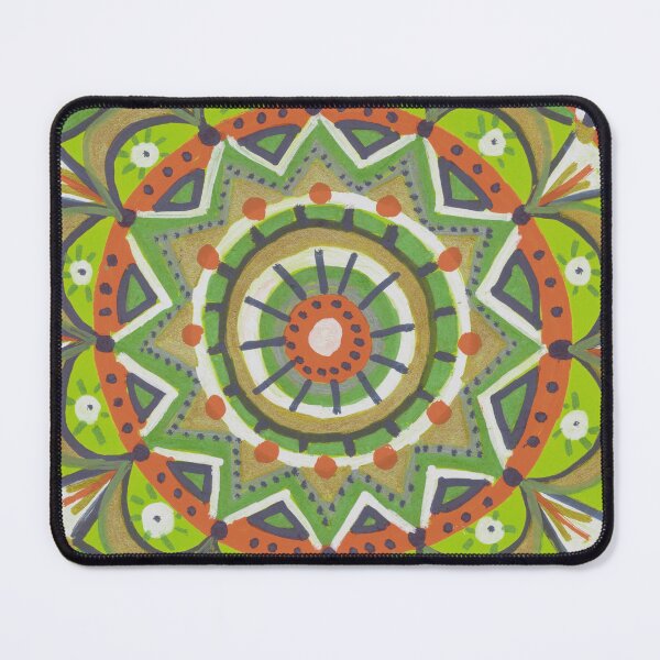 Item preview, Boho Radial Mandala in Olive Green designed and sold by Fani*.
