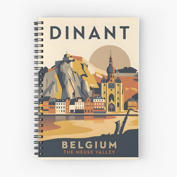 Item preview, Dinant Belgium Vintage Travel Poster - Minimalist Citadel Art Print designed and sold by DuckOddity.