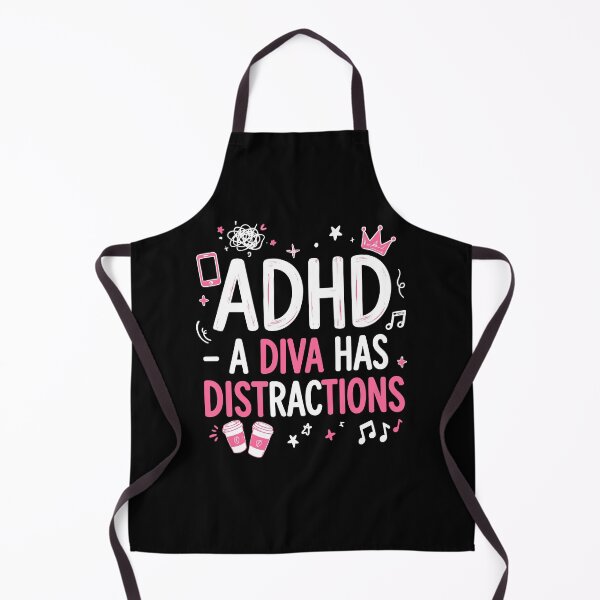 Item preview, ADHD A Diva Has Distractions Pink Humor designed and sold by nryum.