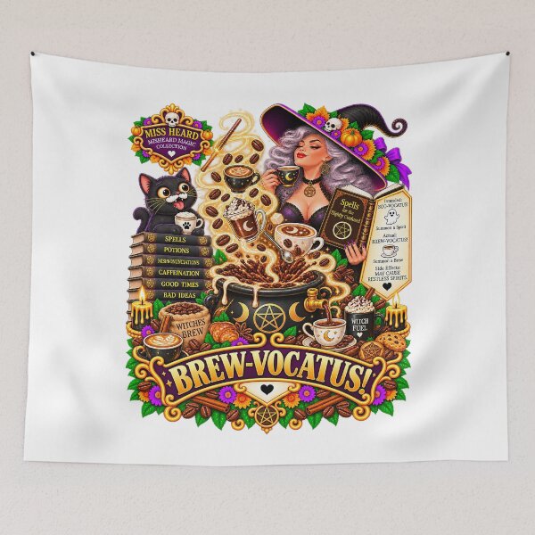 Item preview, MISS HEARD'S - ✨MISHEARD MAGIC COLLECTION✨ COLLECTION - THE HALLOWEEN INCANTATION - BREW-VOCATUS designed and sold by WheelieGdArt.