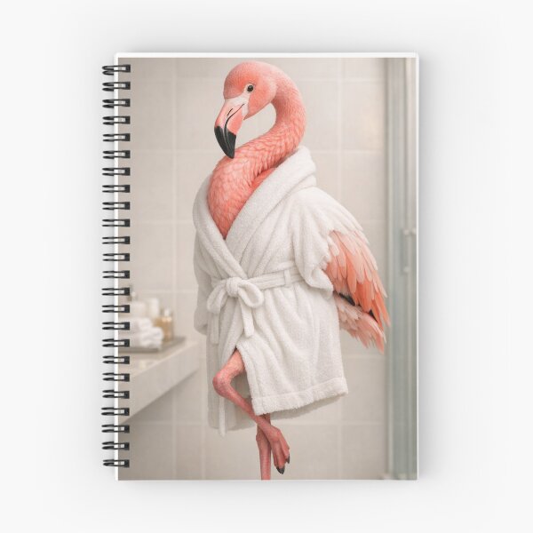 Item preview, Flamingo Bathrobe designed and sold by Sillytoe.