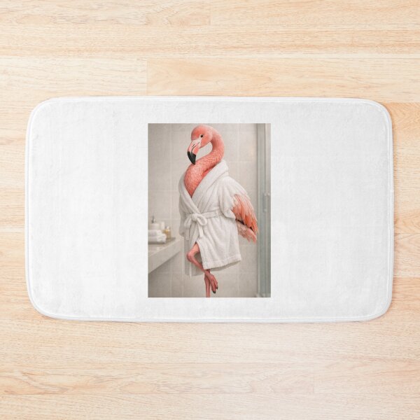 Item preview, Flamingo Bathrobe designed and sold by Sillytoe.