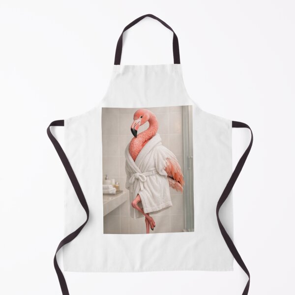Item preview, Flamingo Bathrobe designed and sold by Sillytoe.