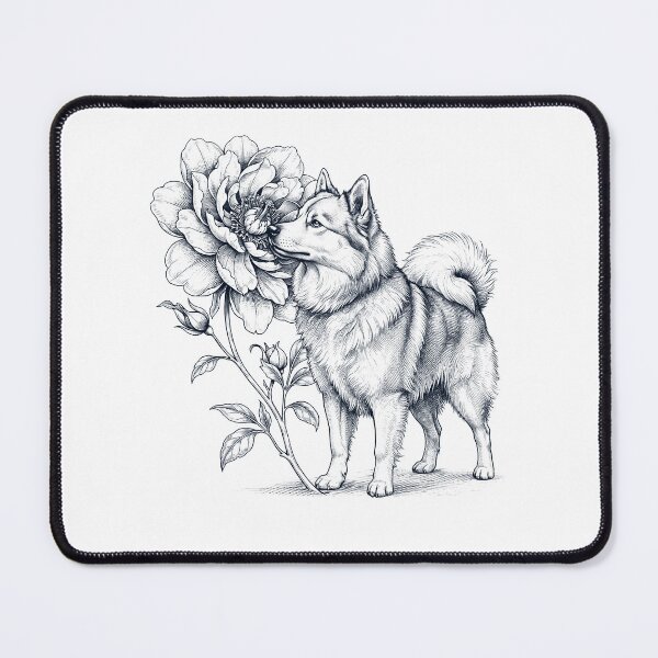 Item preview, Icelandic Sheepdog Smell Flower Dog Lover designed and sold by dian-rody-crest.