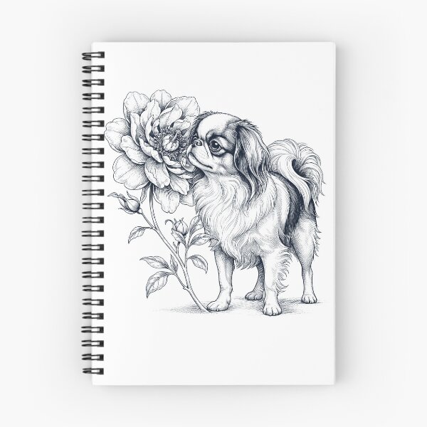 Item preview, Japanese Chin Smell Flower Dog Lover designed and sold by dian-rody-crest.