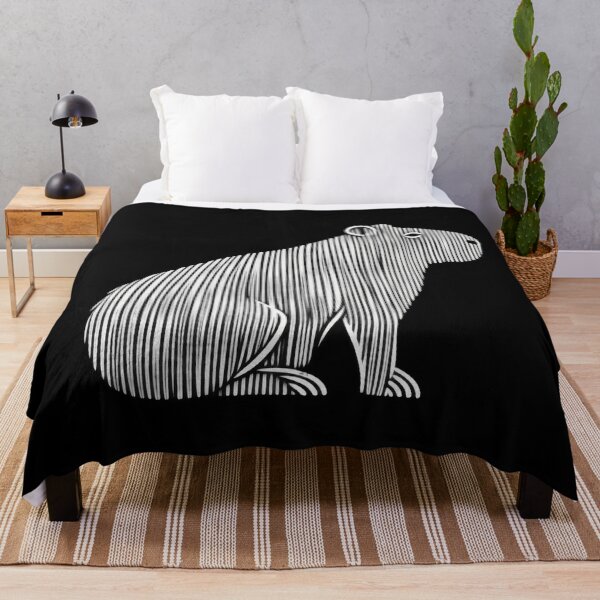 Item preview, Linear Textured Capybara - Vertical Black and White Engraving designed and sold by elglotonmusical.