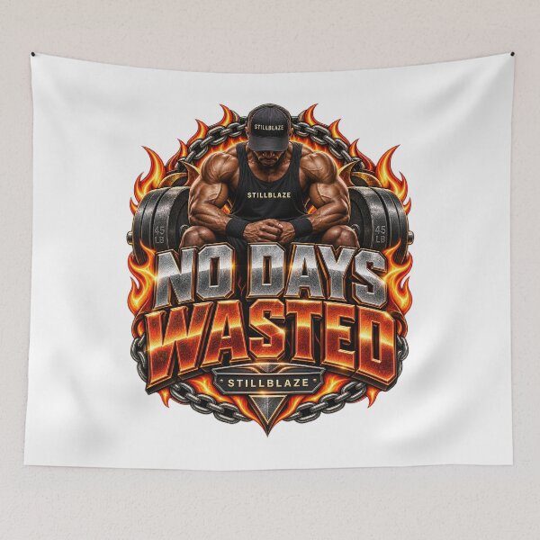 Item preview, No Days Wasted – Gym Motivation by STILLBLAZE designed and sold by BilcoStillbaze.