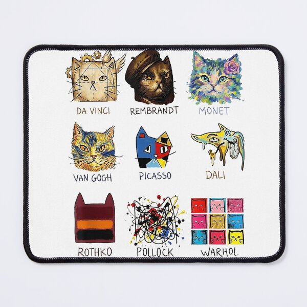 Item preview, Vintage Famous Art History Painter Cool-Looking Cat Graphic T-Shirt designed and sold by Badriiiii.