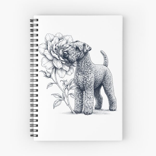 Item preview, Kerry Blue Terrier Smell Flower Dog Lover designed and sold by dian-rody-crest.