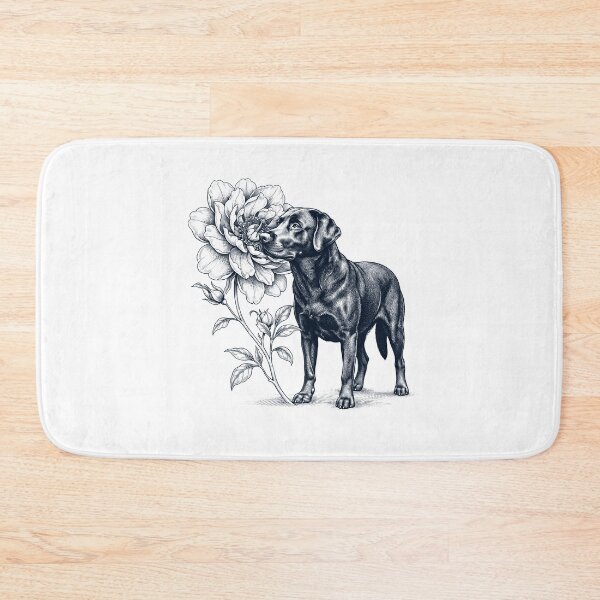 Artikelvorschau, Labrador Retriever riecht Blume Hundeliebhaber entworfen und verkauft von dian-rody-crest.