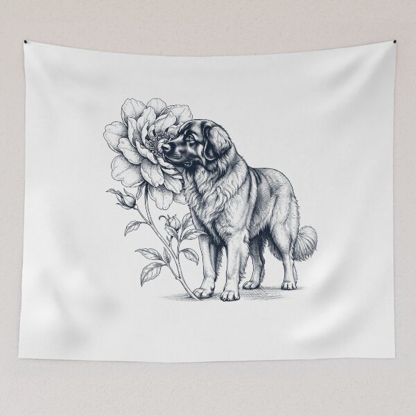 Item preview, Leonberger Smell Flower Dog Lover designed and sold by dian-rody-crest.