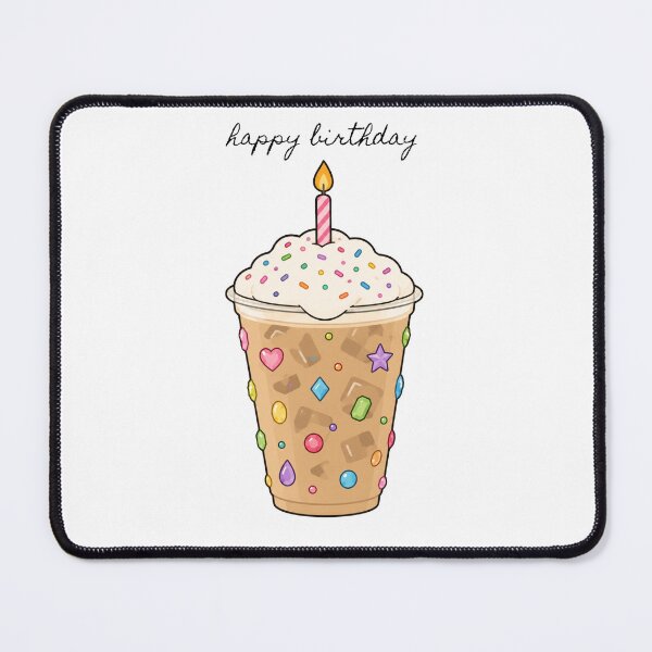 Item preview, Happy birthday Birthday Cake Latte! designed and sold by lotsofniches.