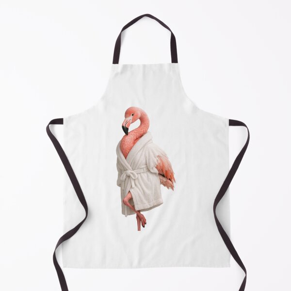 Item preview, Flamingo Fuzzy Bathrobe designed and sold by Sillytoe.