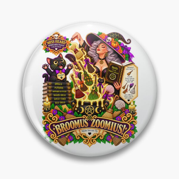 Item preview, MISS HEARD'S - ✨MISHEARD MAGIC COLLECTION✨ COLLECTION - THE HALLOWEEN INCANTATION - BROOMUS ZOOMIUS designed and sold by WheelieGdArt.