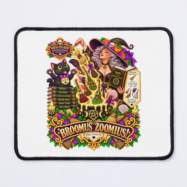 Item preview, MISS HEARD'S - ✨MISHEARD MAGIC COLLECTION✨ COLLECTION - THE HALLOWEEN INCANTATION - BROOMUS ZOOMIUS designed and sold by WheelieGdArt.