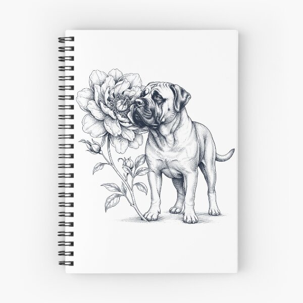 Item preview, Mastiff Smell Flower Dog Lover designed and sold by dian-rody-crest.