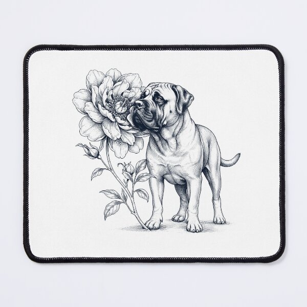 Item preview, Mastiff Smell Flower Dog Lover designed and sold by dian-rody-crest.