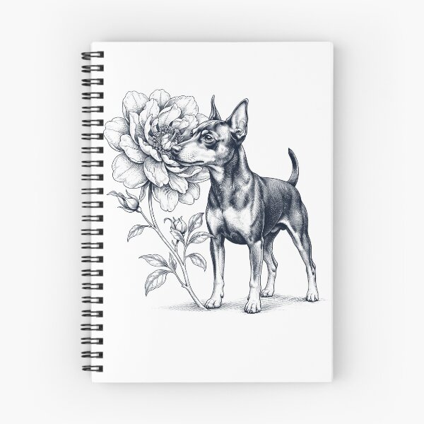 Item preview, Miniature Pinscher Smell Flower Dog Lover designed and sold by dian-rody-crest.