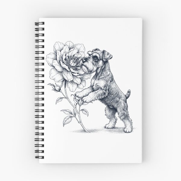 Item preview, Miniature Schnauzer Smell Flower Dog Lover designed and sold by dian-rody-crest.