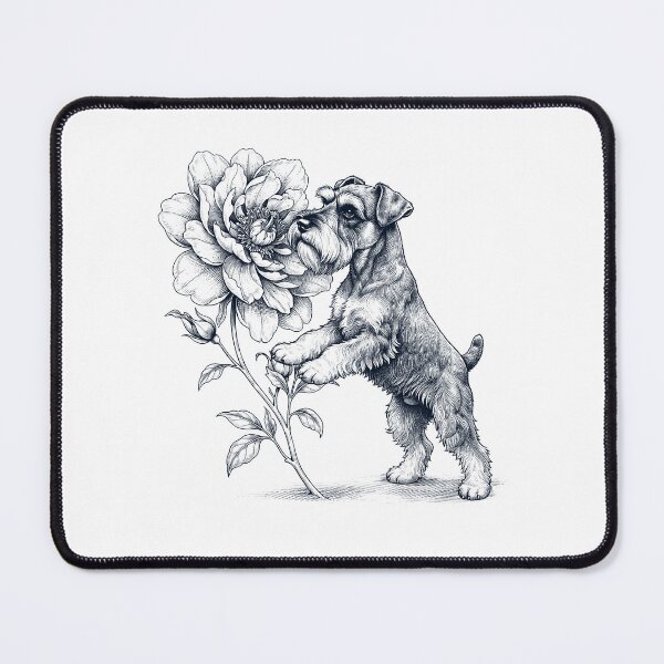 Item preview, Miniature Schnauzer Smell Flower Dog Lover designed and sold by dian-rody-crest.