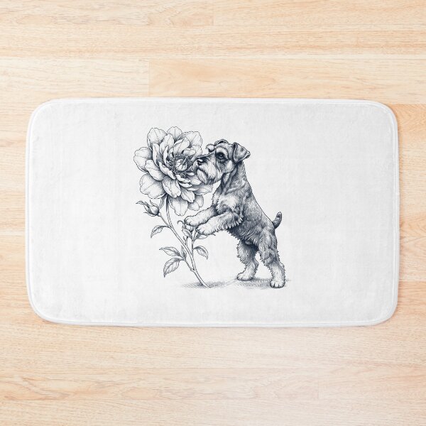 Item preview, Miniature Schnauzer Smell Flower Dog Lover designed and sold by dian-rody-crest.