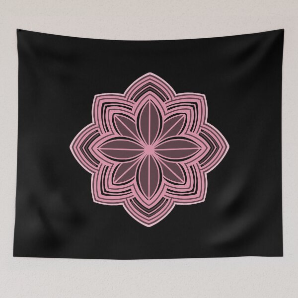 Item preview, Pink Mandala Flower Star Eight Petal Bloom designed and sold by DColourMuse.